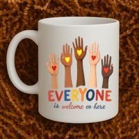 Everyone Is Welcome Here Idaho Teacher Belongs Educator Coffee Mug thumb 2