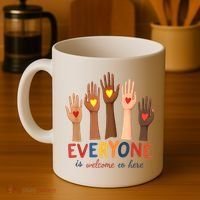 Everyone Is Welcome Here Idaho Teacher Belongs Educator Coffee Mug thumb 4