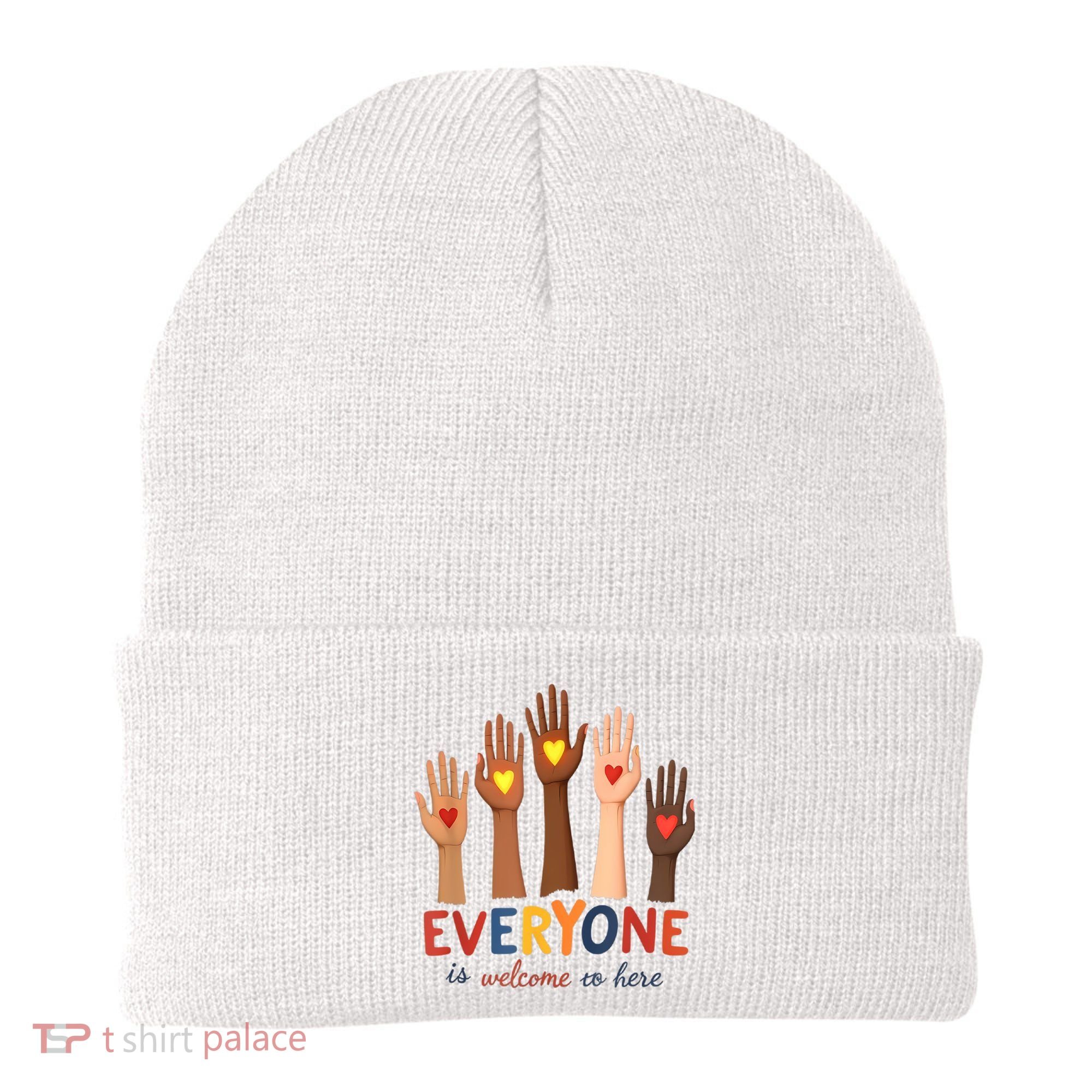 Everyone Is Welcome Here Idaho Teacher Belongs Educator Beanie
