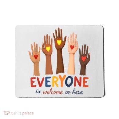 Everyone Is Welcome Here Idaho Teacher Belongs Educator Mousepad