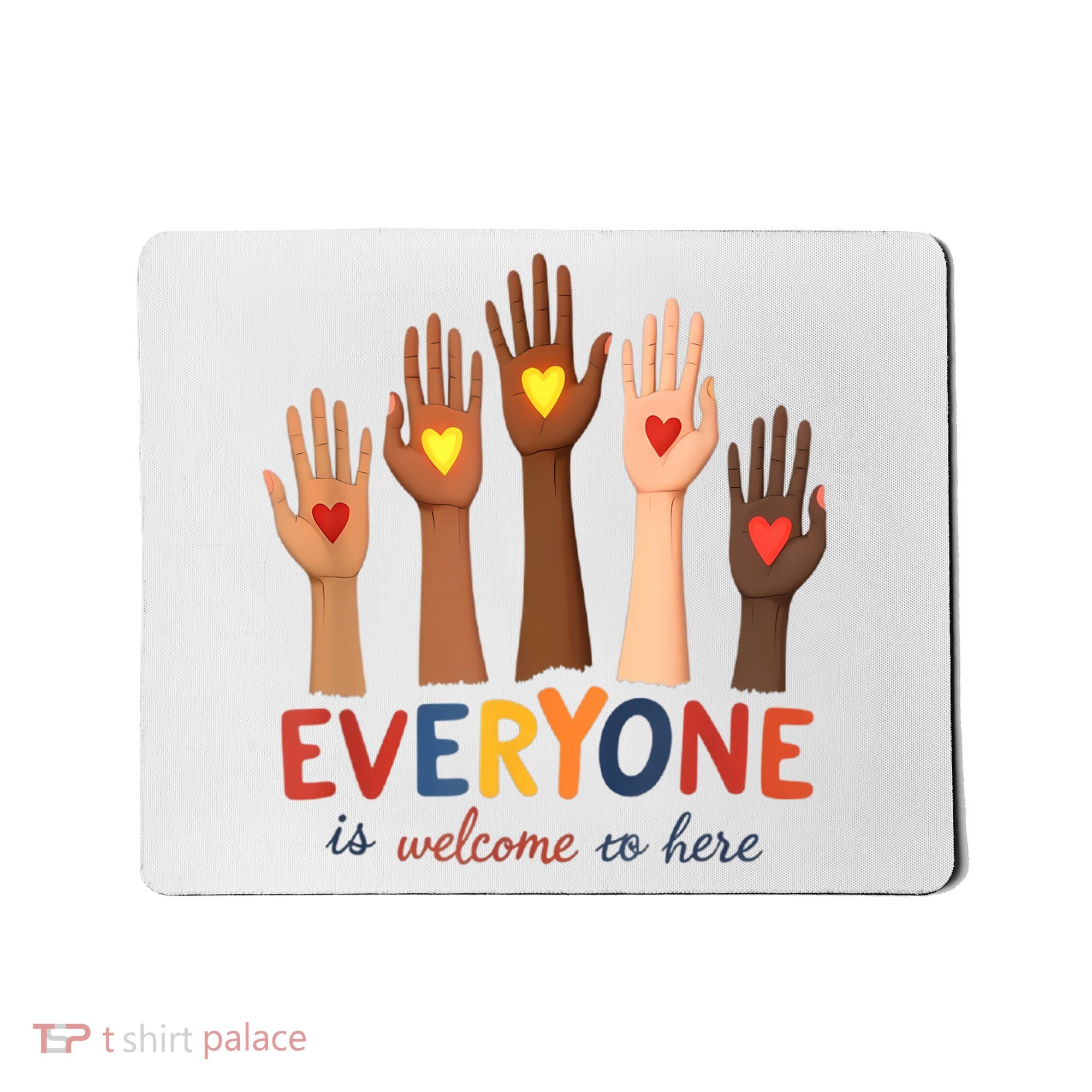 Everyone Is Welcome Here Idaho Teacher Belongs Educator Mousepad