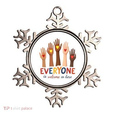 Everyone Is Welcome Here Idaho Teacher Belongs Educator Ornament