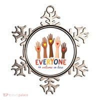 Everyone Is Welcome Here Idaho Teacher Belongs Educator Ornament thumb 0