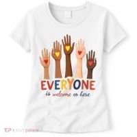 Everyone Is Welcome Here Idaho Teacher Belongs Educator Women's T-Shirt thumb 0