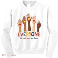Everyone Is Welcome Here Idaho Teacher Belongs Educator Kids Sweatshirt thumb 0
