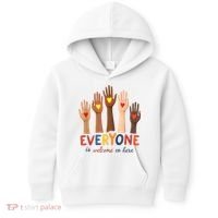 Everyone Is Welcome Here Idaho Teacher Belongs Educator Kids Hoodie thumb 0