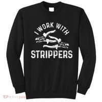 Electrician I Work With Strippers Funny Electrician Gift Sweatshirt thumb 0