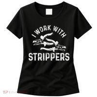 Electrician I Work With Strippers Funny Electrician Gift Women's T-Shirt thumb 0