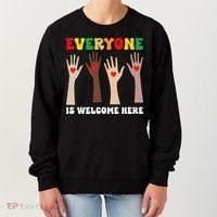 everyone is welcome here idaho teacher diversity unity  Women's Sweatshirt thumb 0