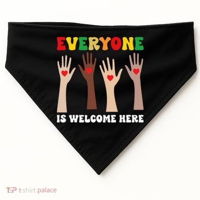 everyone is welcome here idaho teacher diversity unity  USA-Made Doggie Bandana