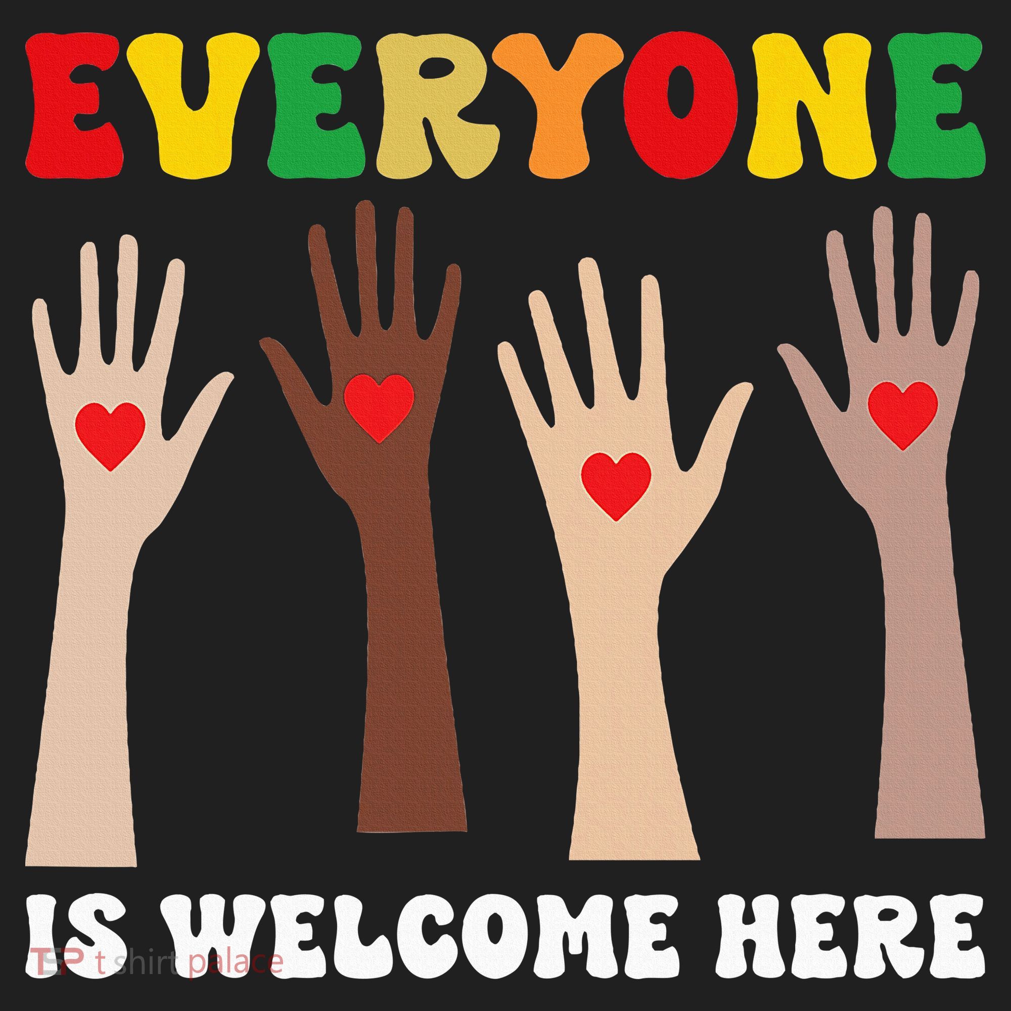 everyone is welcome here idaho teacher diversity unity  Beanie