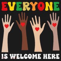 everyone is welcome here idaho teacher diversity unity  Pajama Set thumb 2