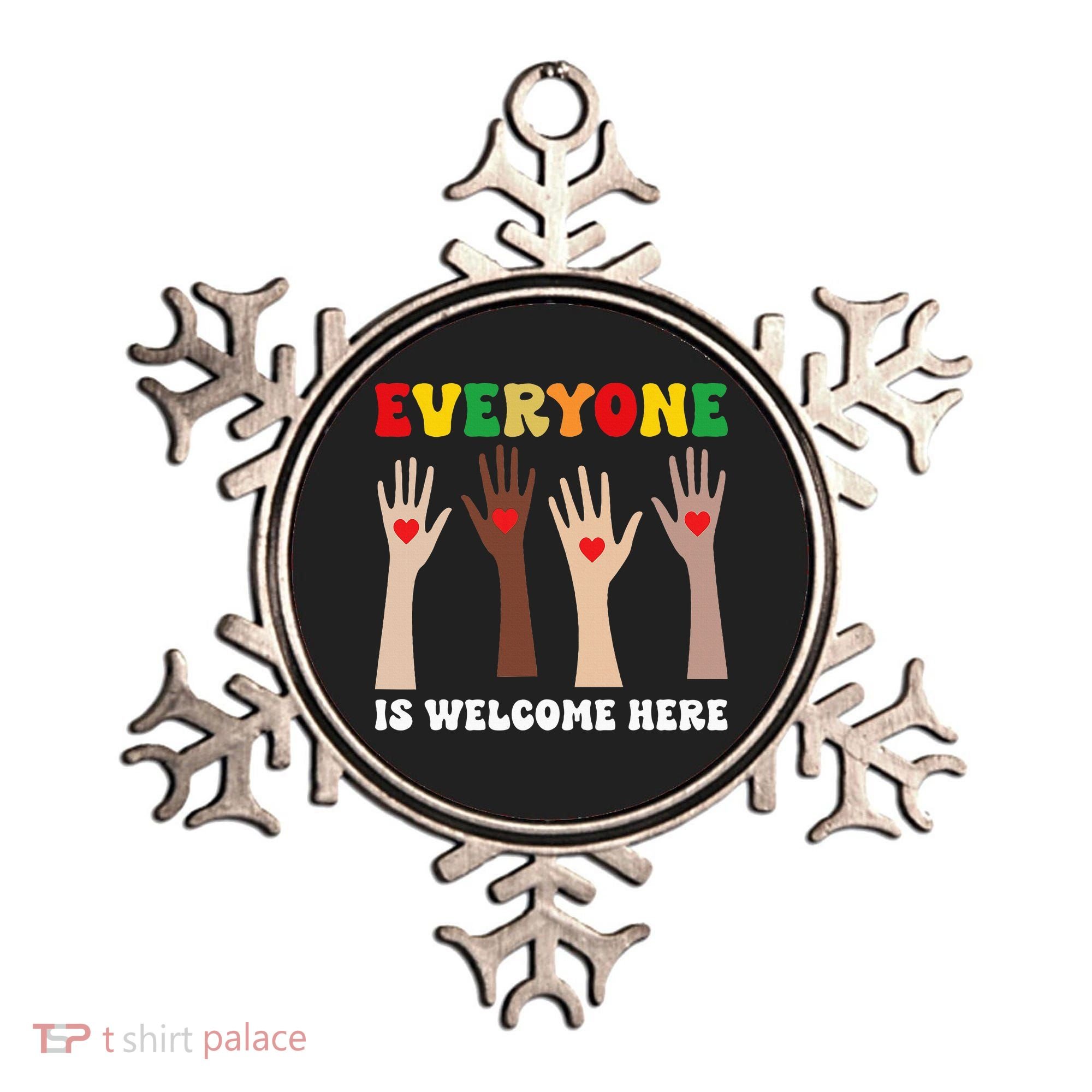 everyone is welcome here idaho teacher diversity unity  Ornament