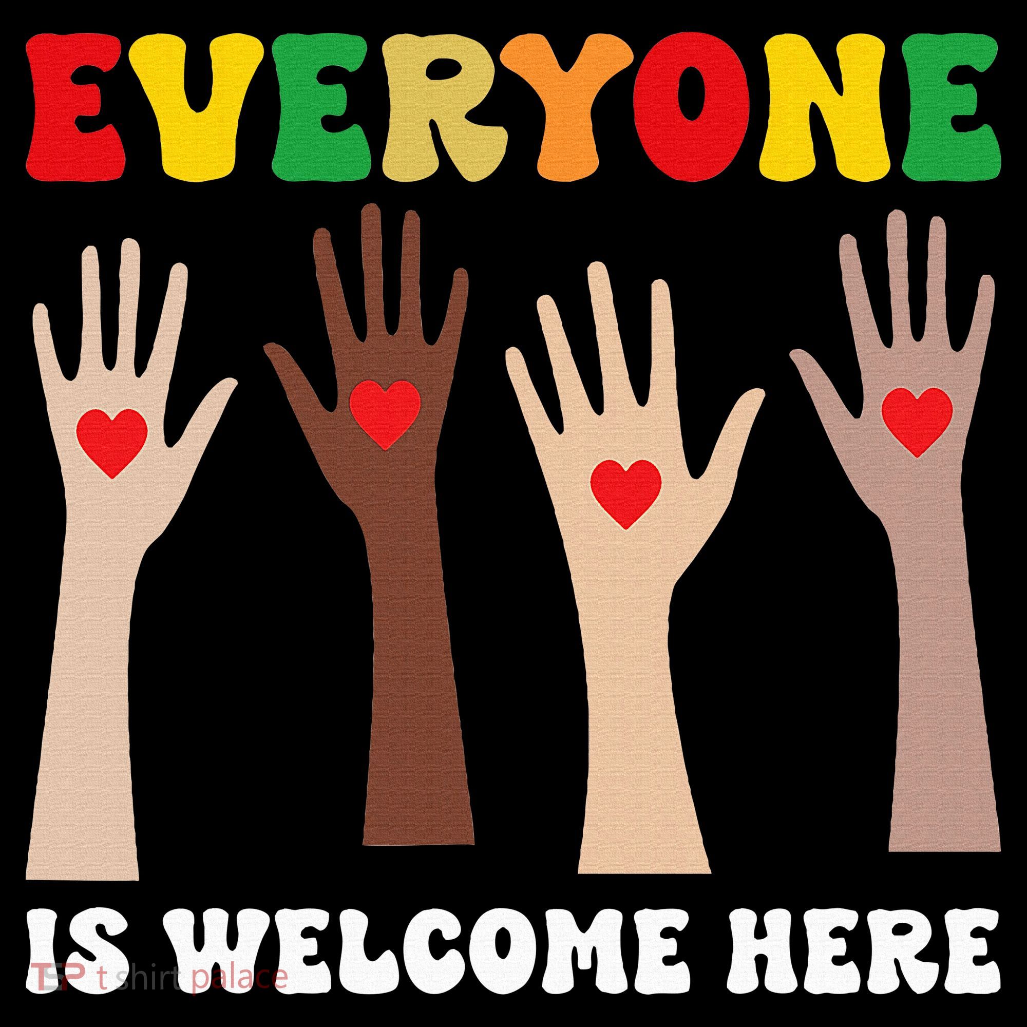 everyone is welcome here idaho teacher diversity unity  Ornament