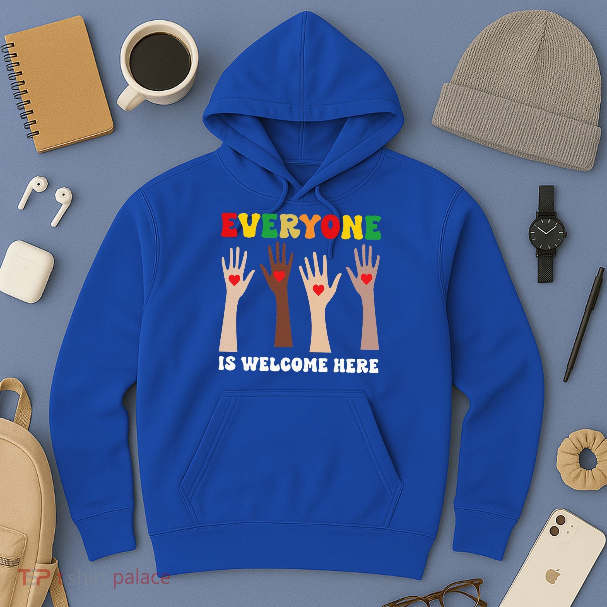 everyone is welcome here idaho teacher diversity unity  Hoodie