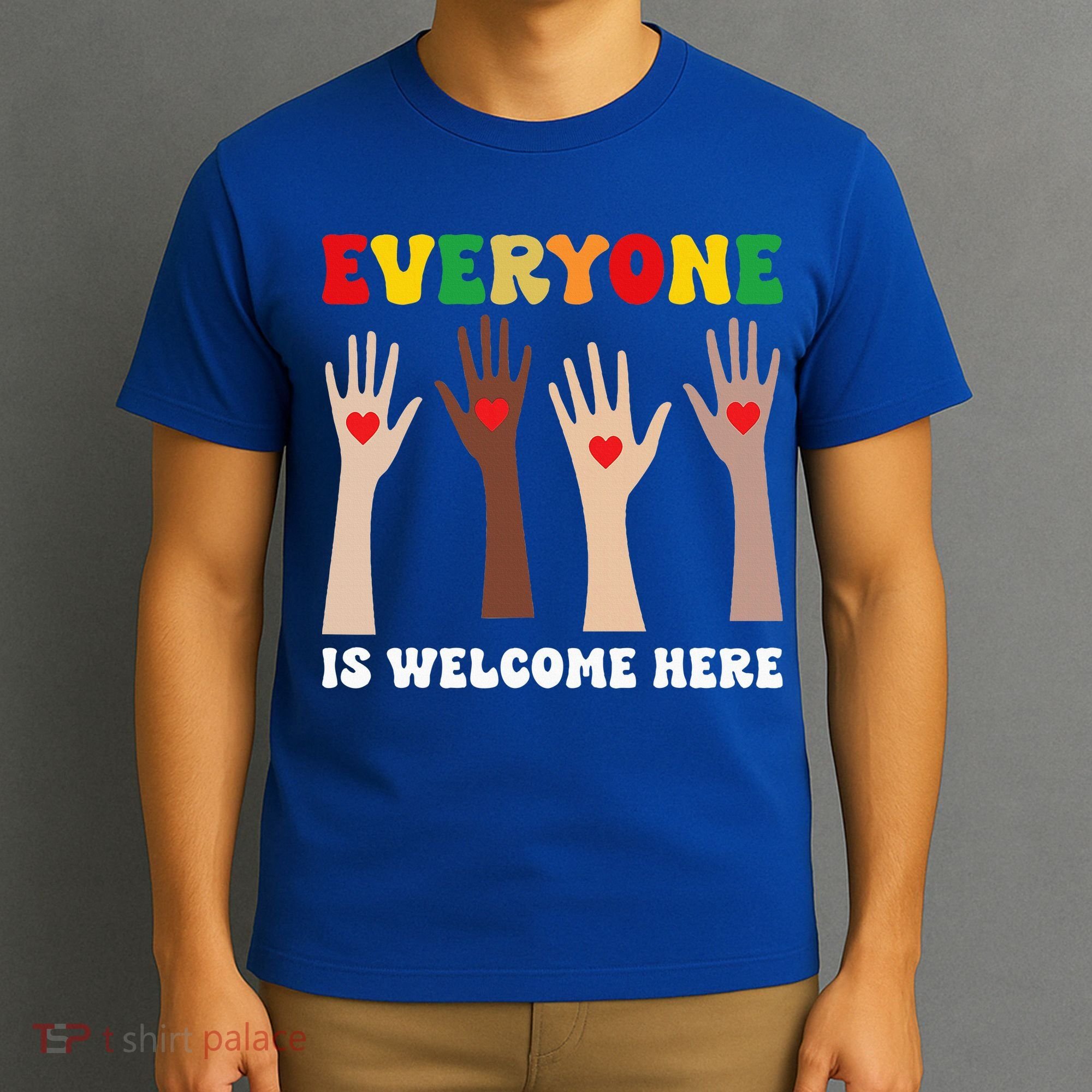 everyone is welcome here idaho teacher diversity unity  T-Shirt