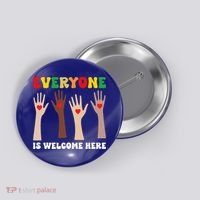 everyone is welcome here idaho teacher diversity unity  Button thumb 0