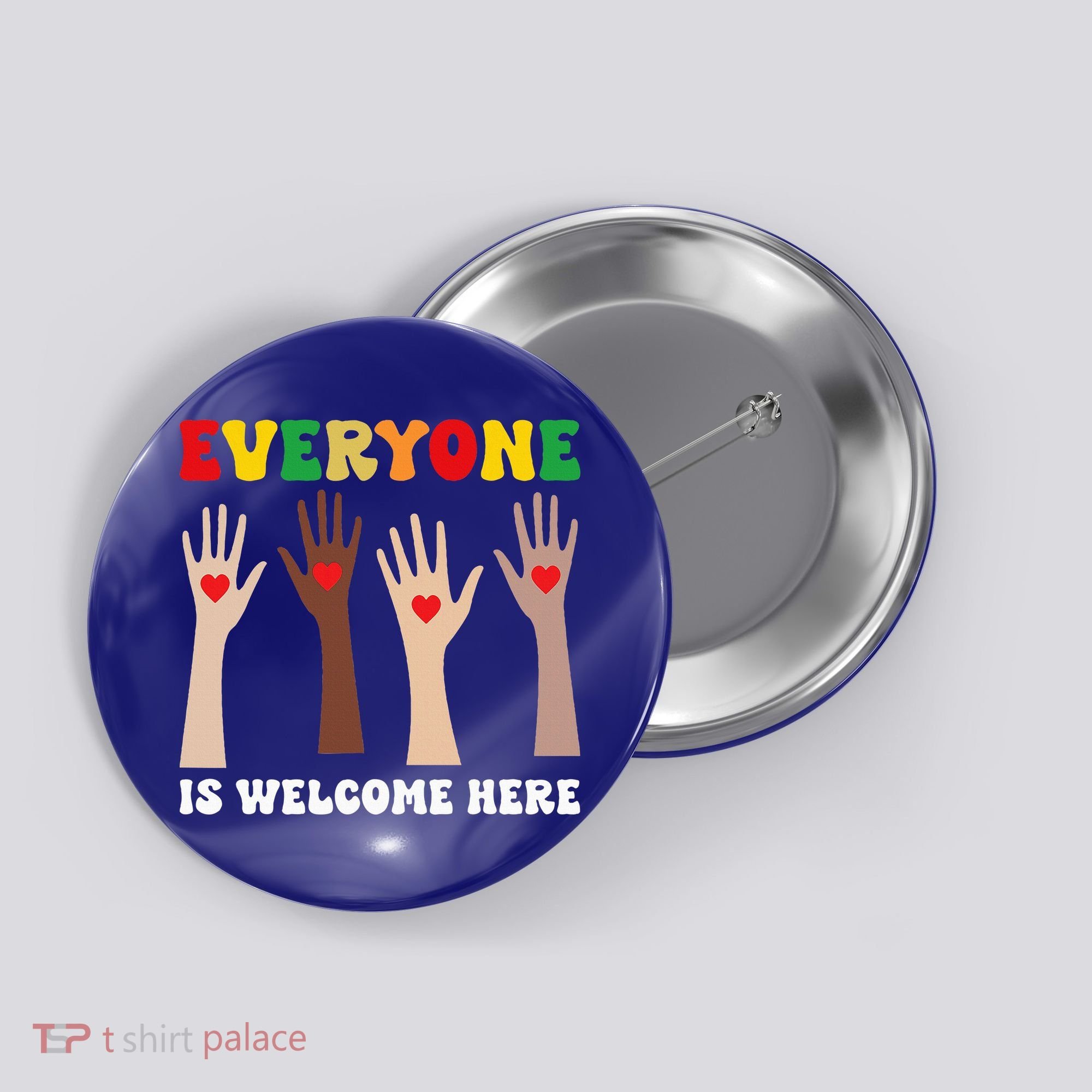 everyone is welcome here idaho teacher diversity unity  Button