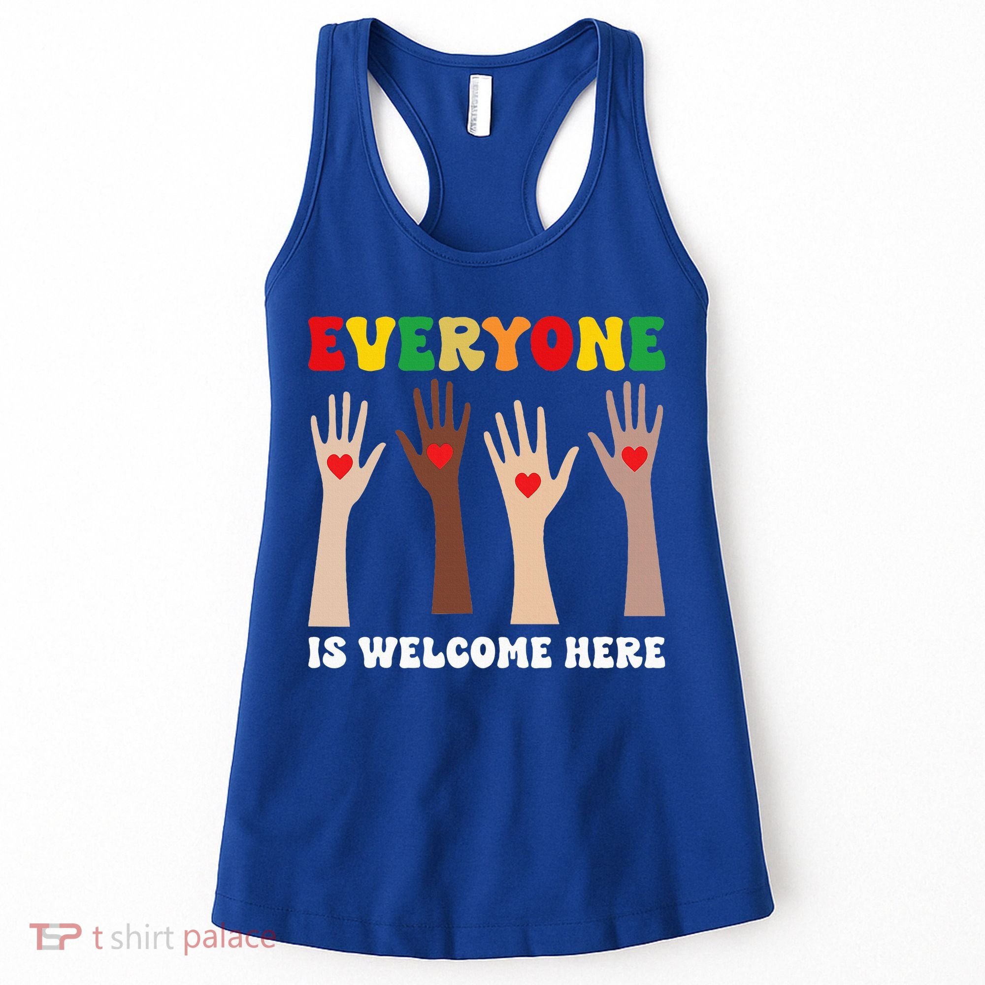 everyone is welcome here idaho teacher diversity unity  Women's Tank Top