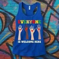 everyone is welcome here idaho teacher diversity unity  Women's Tank Top thumb 3