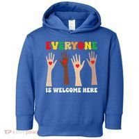 everyone is welcome here idaho teacher diversity unity  Toddler Hoodie thumb 0