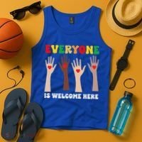 everyone is welcome here idaho teacher diversity unity  Tank Top thumb 4