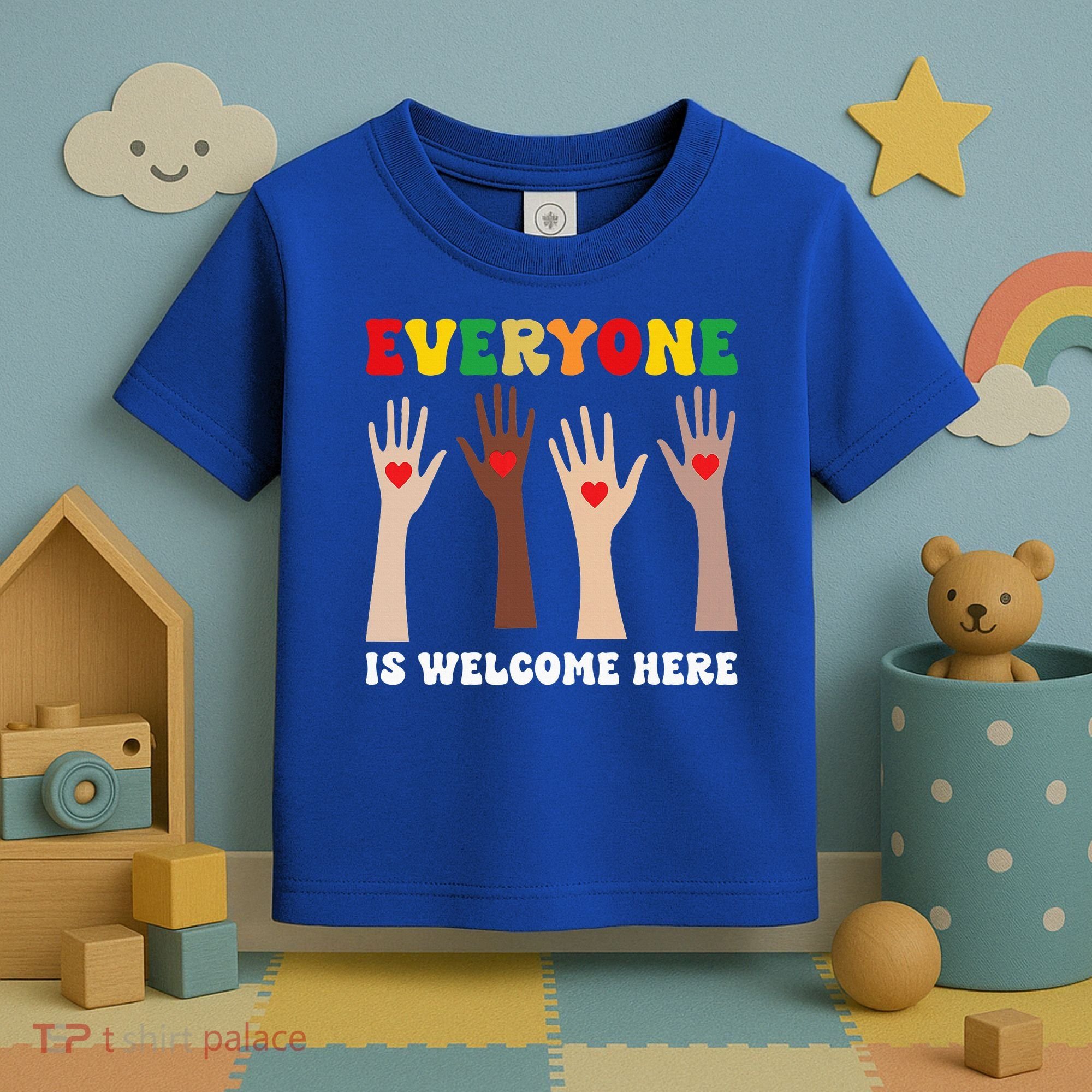 everyone is welcome here idaho teacher diversity unity  Toddler T-Shirt