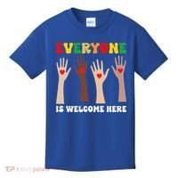 everyone is welcome here idaho teacher diversity unity  Kids T-Shirt thumb 0