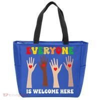 everyone is welcome here idaho teacher diversity unity  Tote Bag thumb 0