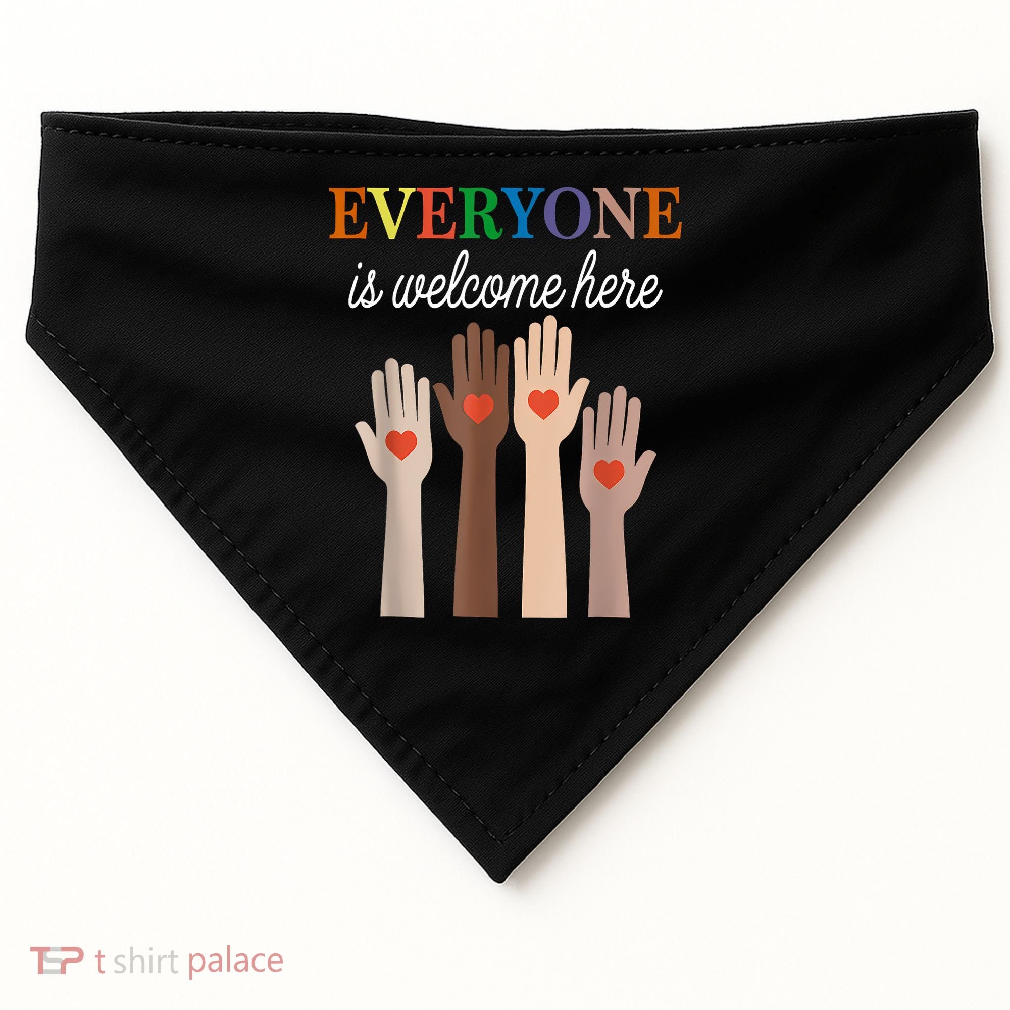 Everyone Is Welcome Here Idaho USA-Made Doggie Bandana