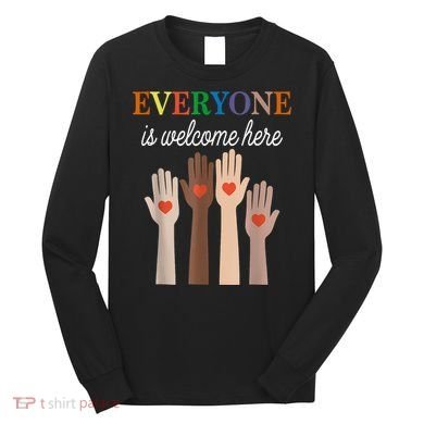 Everyone Is Welcome Here Idaho Long Sleeve Shirt