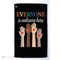 Everyone Is Welcome Here Idaho Golf Towel thumb 0