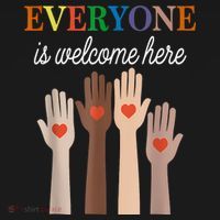 Everyone Is Welcome Here Idaho Women's Tri-Blend 3/4-Sleeve Raglan Shirt thumb 4