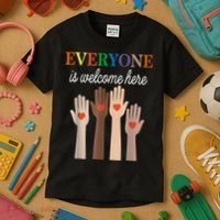 Everyone Is Welcome Here Idaho Kids T-Shirt thumb 3