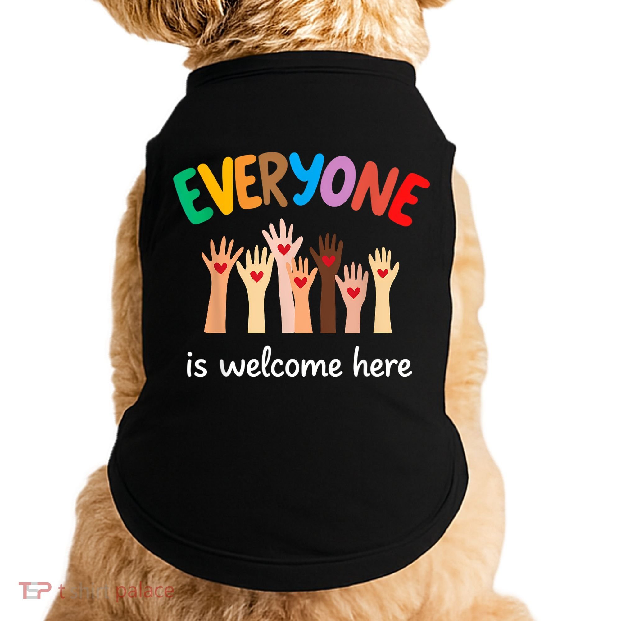 Everyone Is Welcome Here Idaho Teacher Doggie Tank