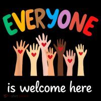 Everyone Is Welcome Here Idaho Teacher Sweatshirt thumb 3