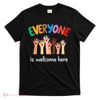 Everyone Is Welcome Here Idaho Teacher T-Shirt thumb 0