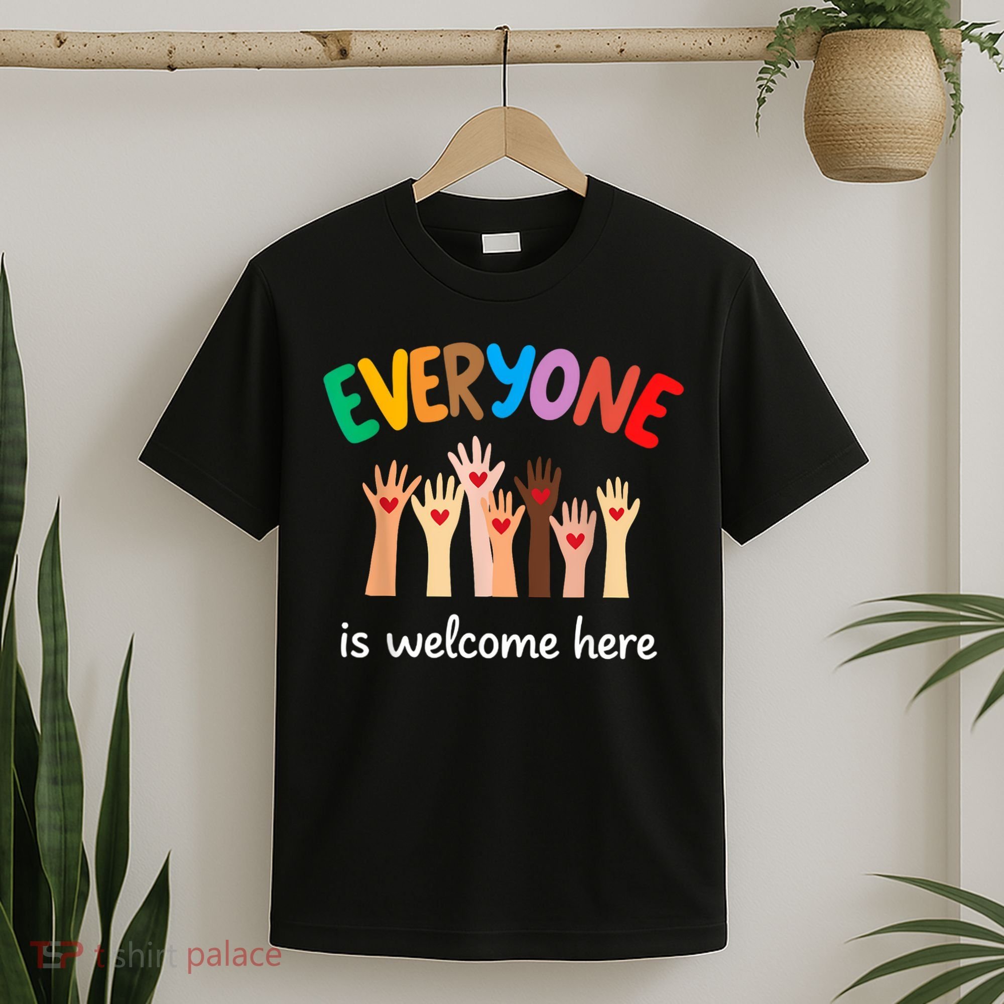 Everyone Is Welcome Here Idaho Teacher T-Shirt