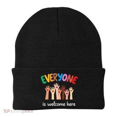 Everyone Is Welcome Here Idaho Teacher Beanie