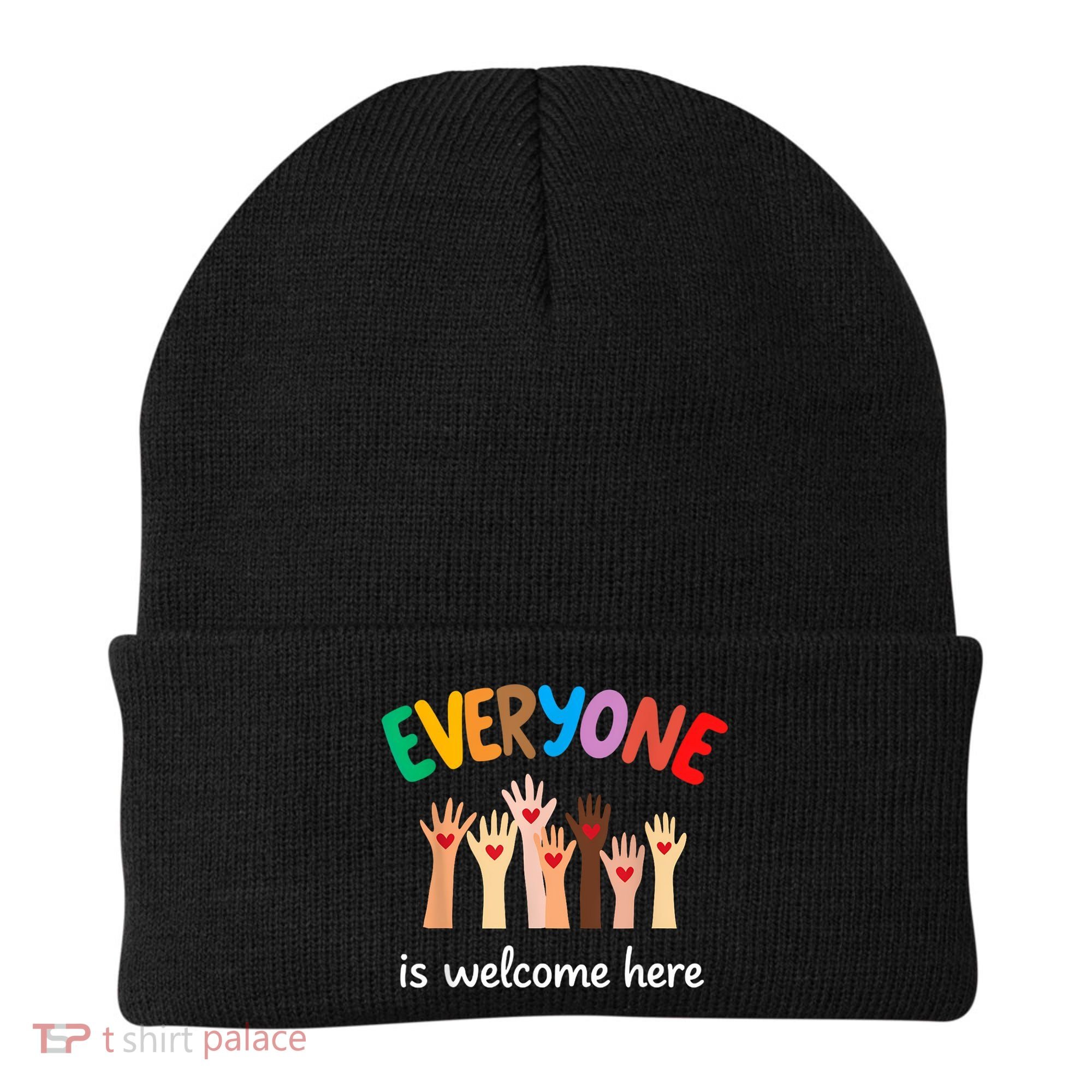 Everyone Is Welcome Here Idaho Teacher Beanie