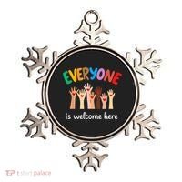 Everyone Is Welcome Here Idaho Teacher Ornament thumb 0