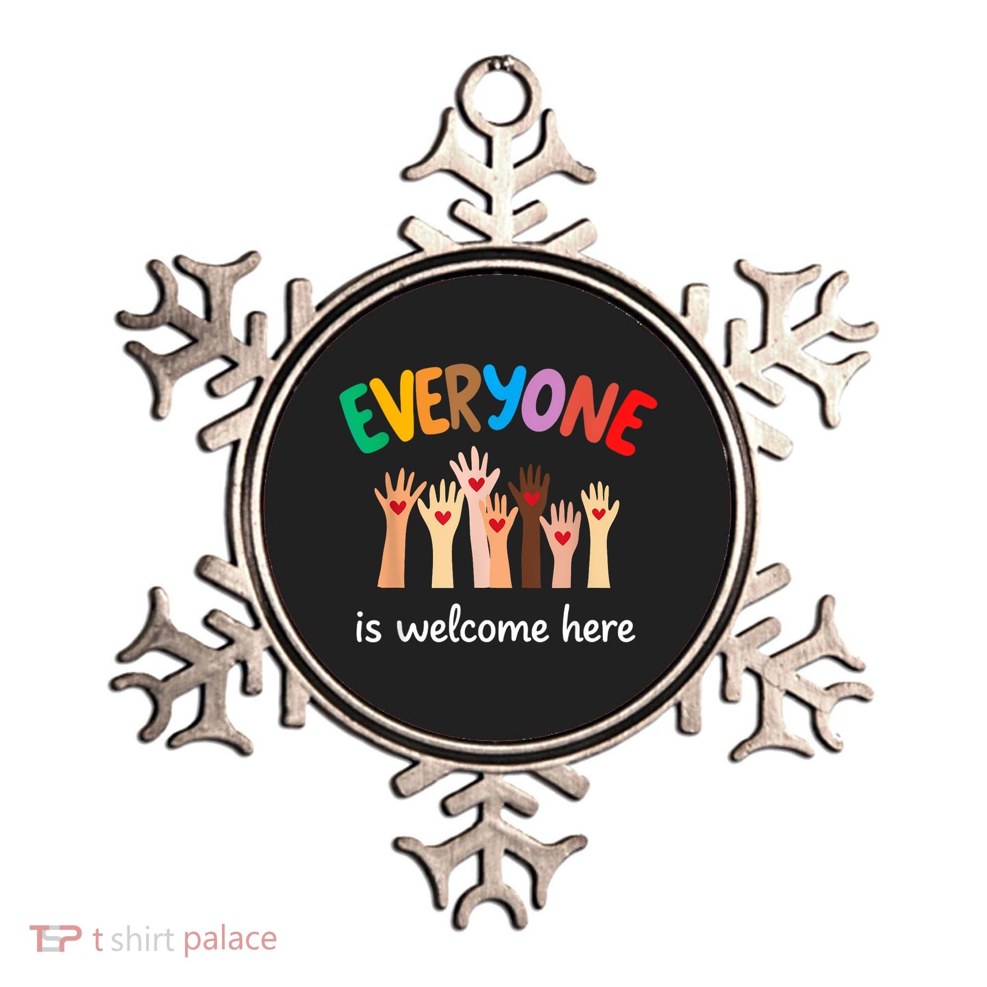 Everyone Is Welcome Here Idaho Teacher Ornament