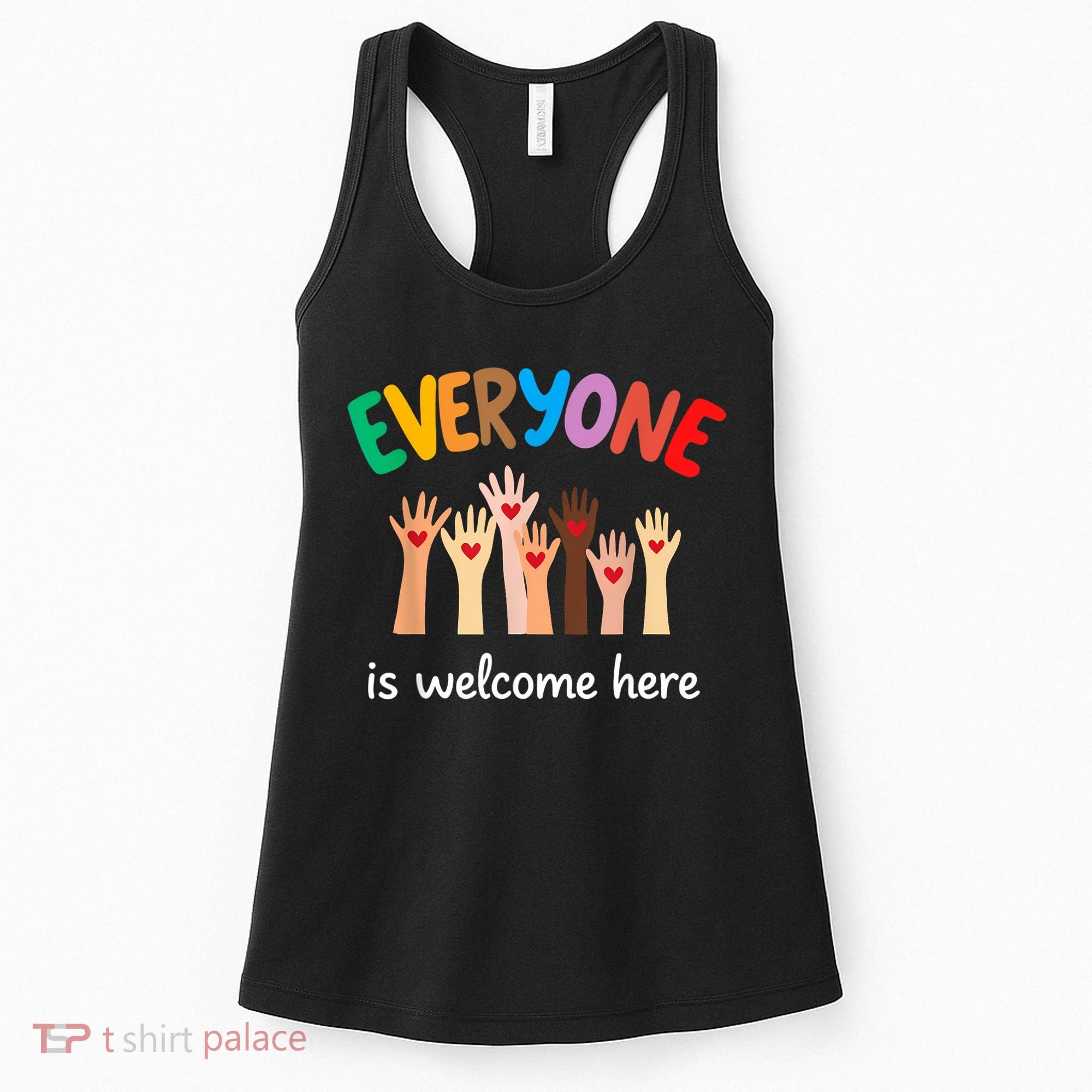 Everyone Is Welcome Here Idaho Teacher Women's Tank Top