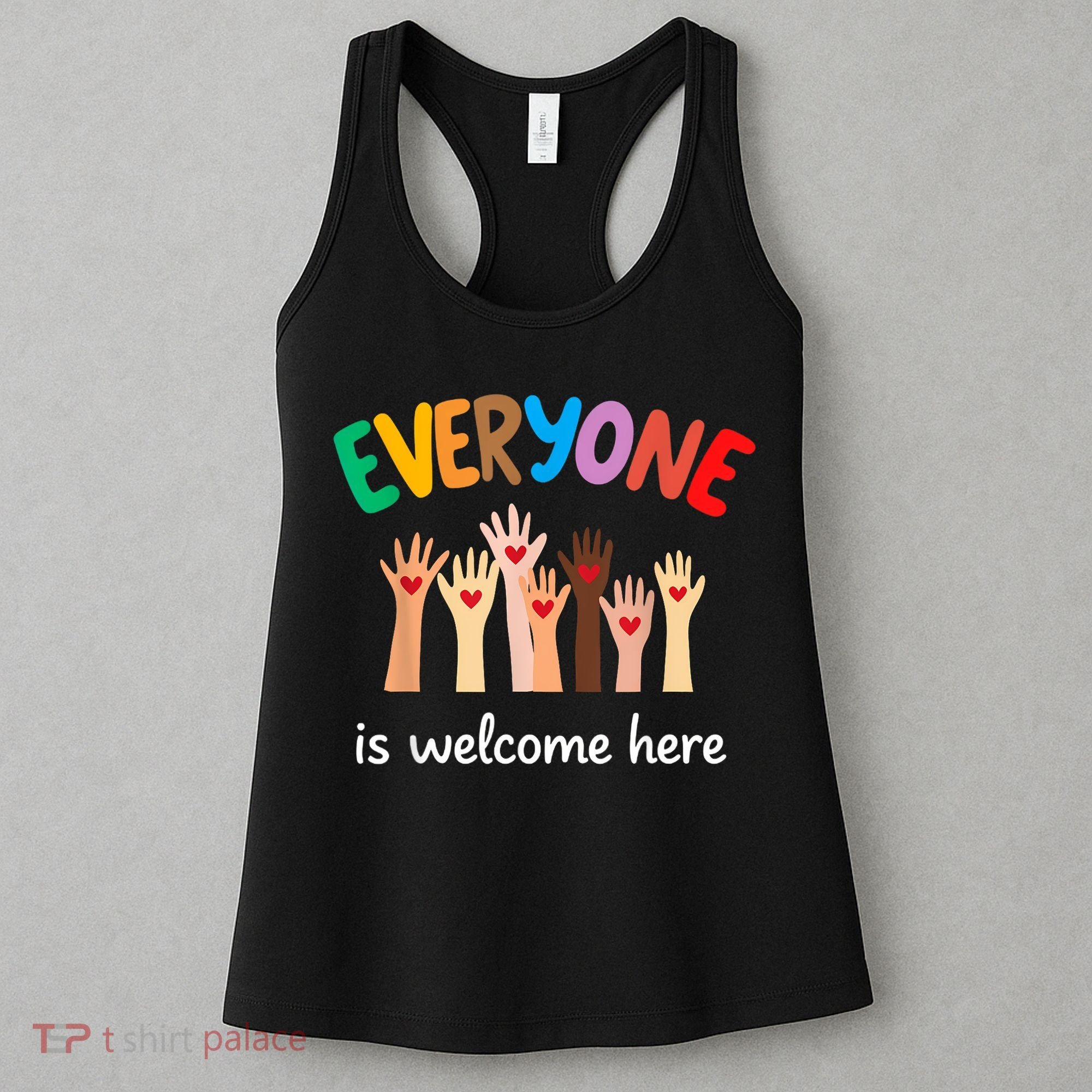 Everyone Is Welcome Here Idaho Teacher Women's Tank Top