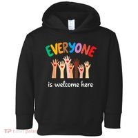 Everyone Is Welcome Here Idaho Teacher Toddler Hoodie thumb 0