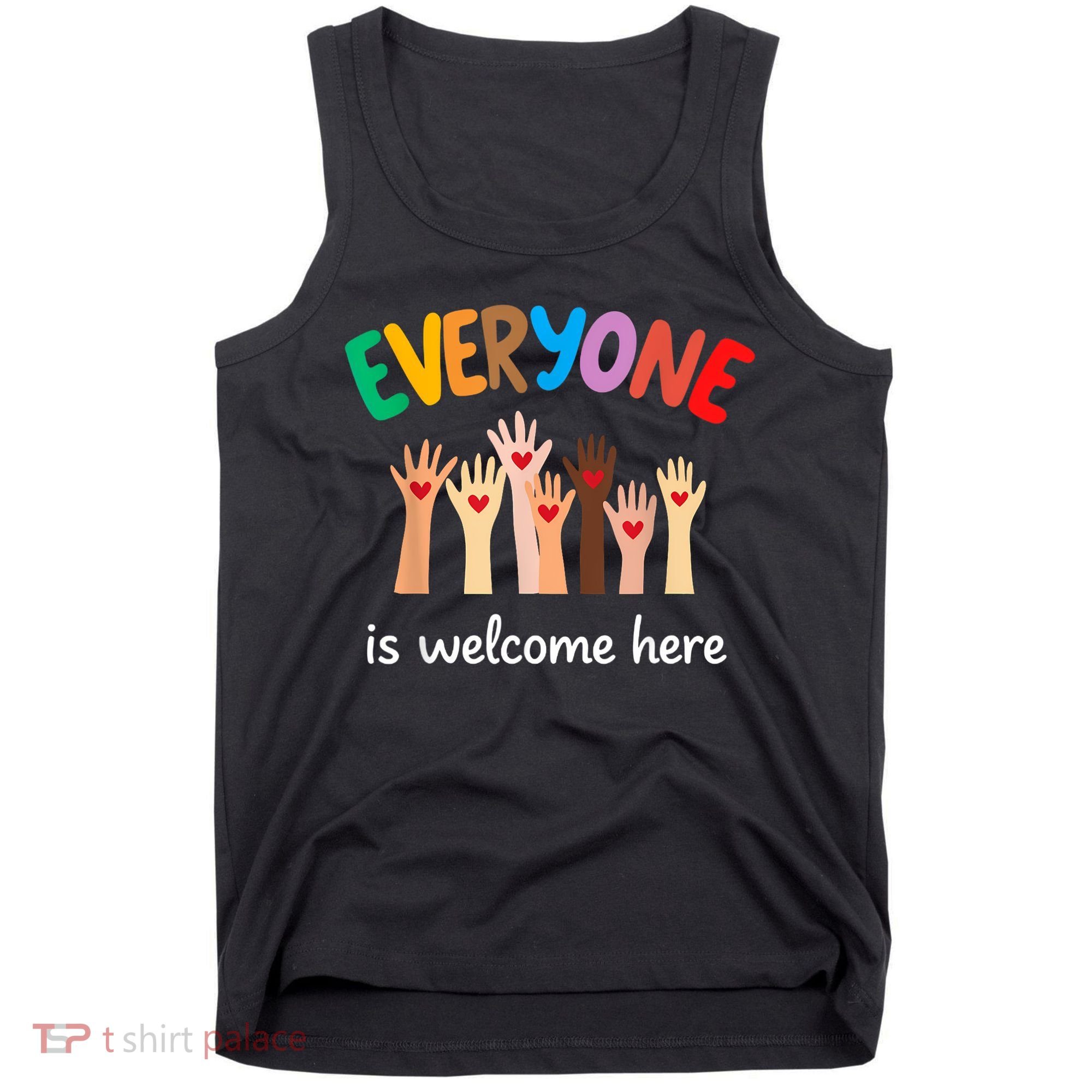 Everyone Is Welcome Here Idaho Teacher Tank Top