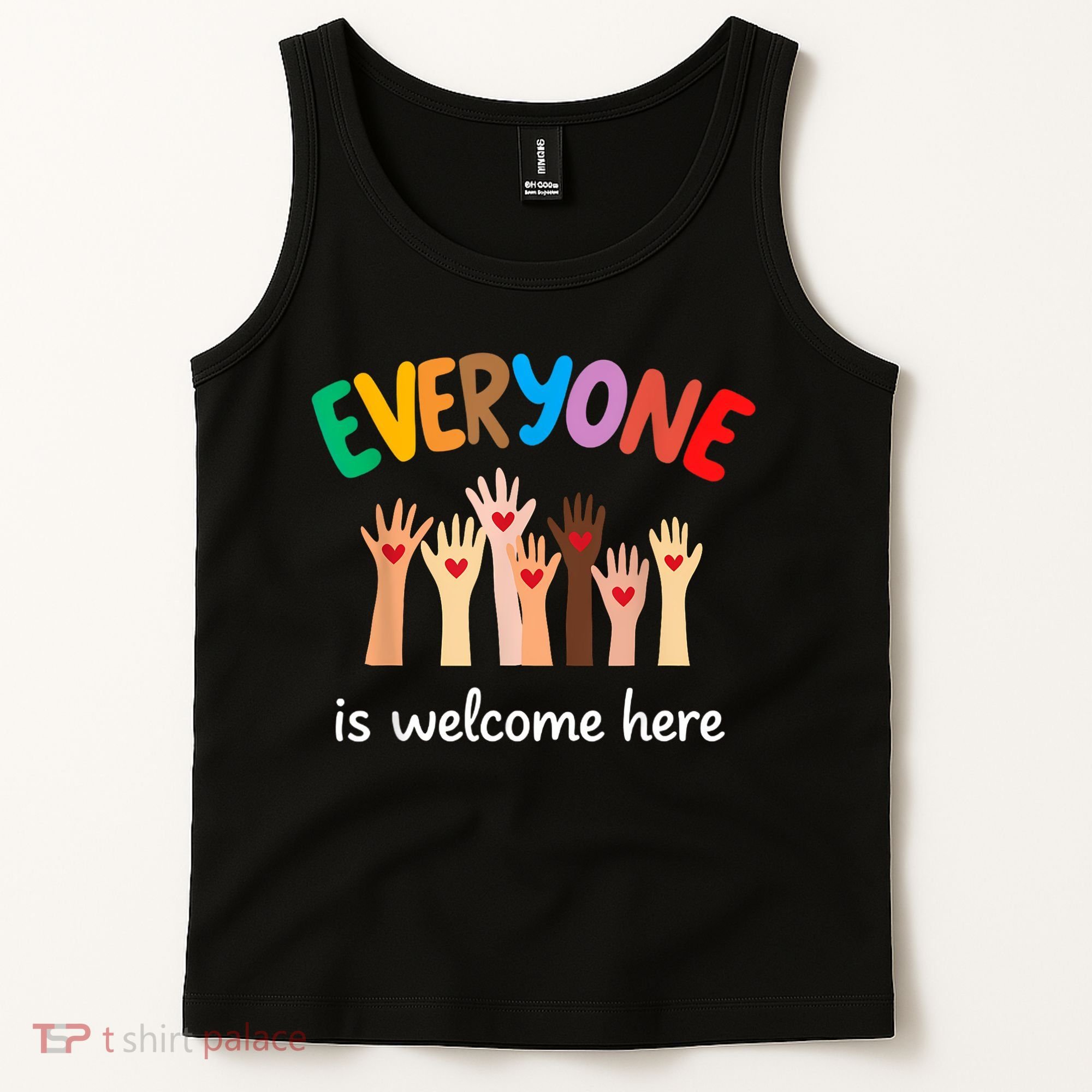 Everyone Is Welcome Here Idaho Teacher Tank Top