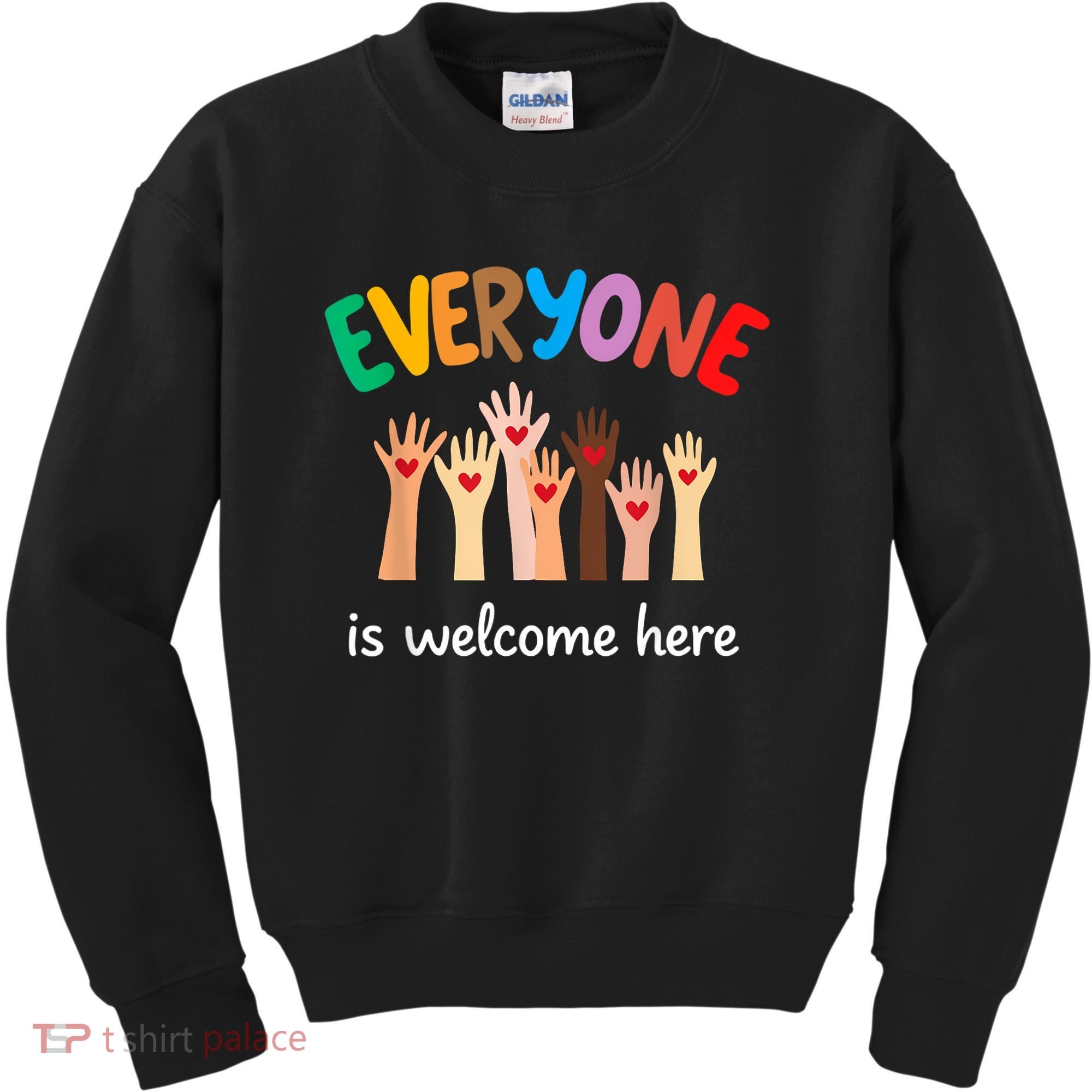 Everyone Is Welcome Here Idaho Teacher Kids Sweatshirt