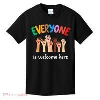 Everyone Is Welcome Here Idaho Teacher Kids T-Shirt thumb 0