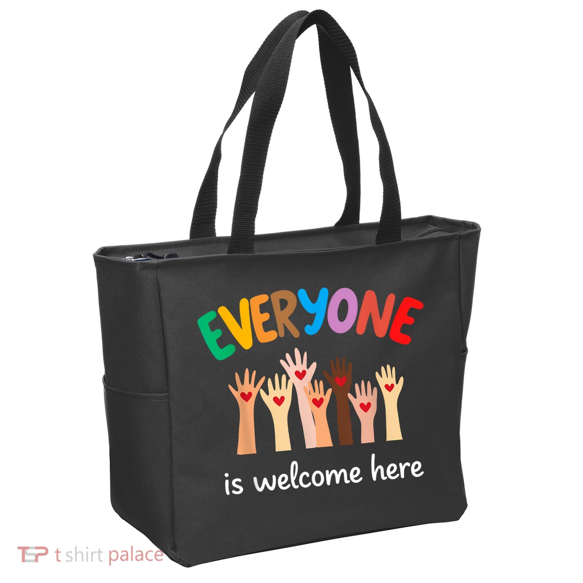 Everyone Is Welcome Here Idaho Teacher Tote Bag